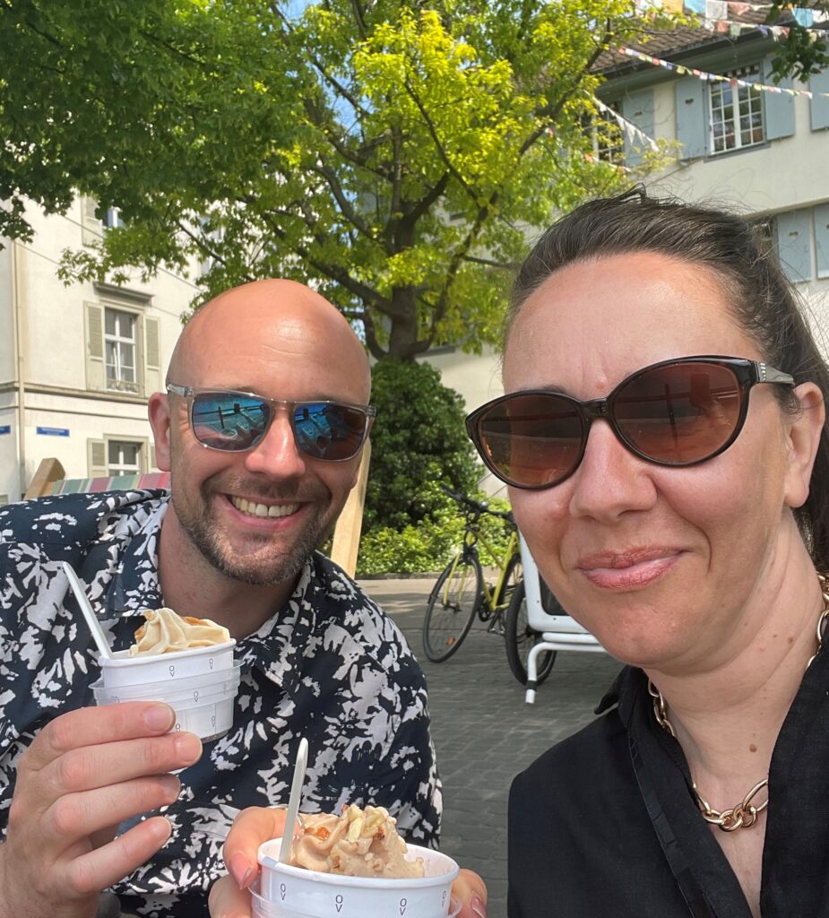 Tips for travelling plant based or vegan: Ice cream in Basel